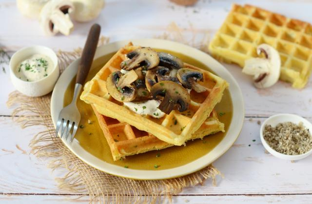 Gaufres aux champignons. Nadia Paprikas 