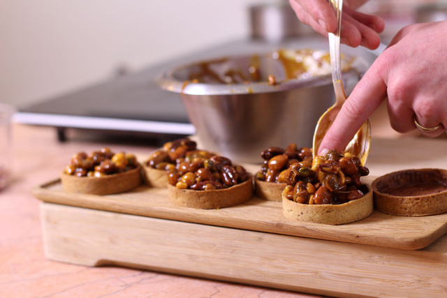 Sa divine tartelette Karamel et fruits secs 