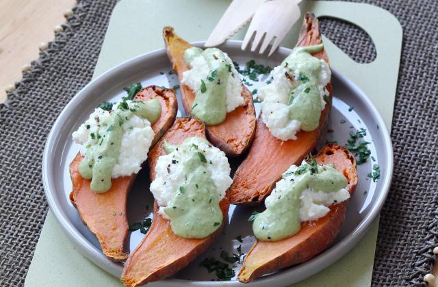 Patates douces rôties à la ricotta. Silvia Santucci