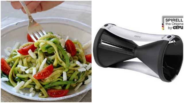 Taille-légumes Gefu Spirelli pour créer des spaghettis de légumes en quelques secondes