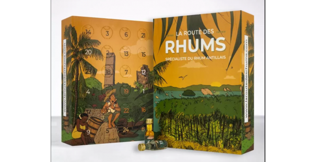 Calendrier de l'Avent spécial rhums. Crédits : La route des rhums