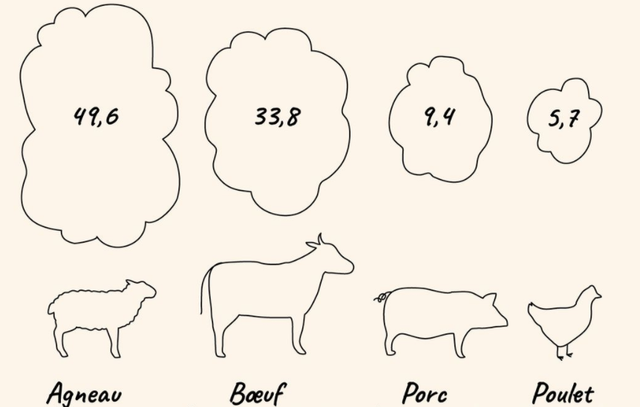 Capture d'écran d'un croquis publié sur le compte Instagram @Jemangepourlefutur. illustré et animé par Clémence Gouy