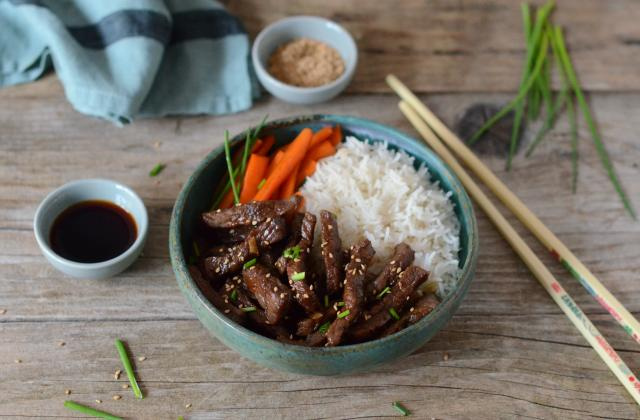 Teriyaki de boeuf par Nadia Paprikas
