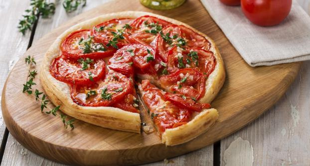 Tarte à la tomate, à la moutarde et aux herbes par Paupiette pour 750g