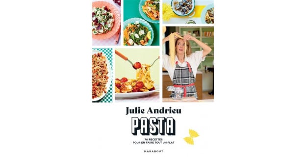 La recette de pâtes très estivale au citron, artichauts, basilic de Julie Andrieu