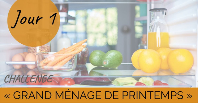 Challenge "grand ménage de printemps" Jour 1 : On nettoie le frigo