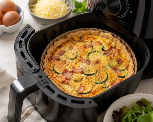 N’allumez pas votre four : l'astuce magique pour cuire une quiche parfaite au Airfryer sans faire grimper le thermomètre