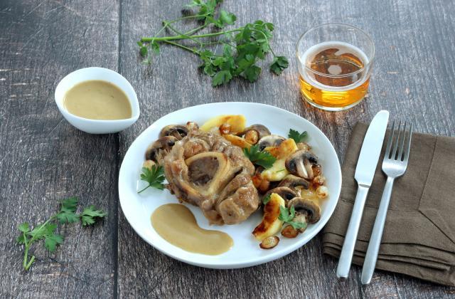 Rouelles de veau braisées au cidre. Silvia Santucci