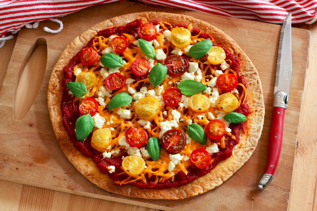 Pizza express aux tortillas par Pascale Weeks