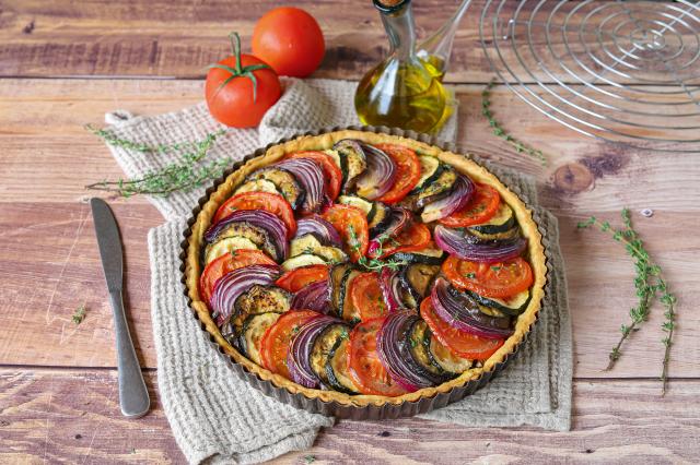 Tarte salée façon tian de légumes, galettes de chou-fleur, curry de pois chiches… Votre menu healthy de la semaine du 19 au 23 septembre par 750green