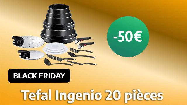 Black Friday : le prix de la batterie de cuisine Tefal Ingenio 20 pièces a chuté, ne manquez pas cette offre !