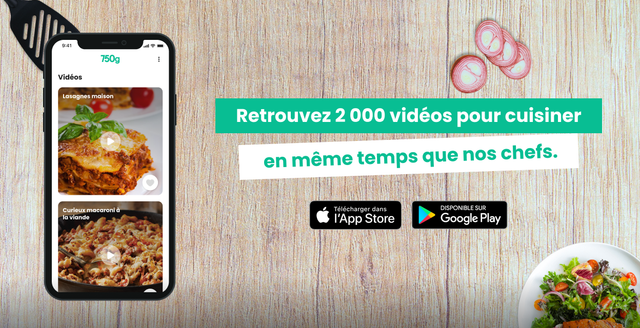 Retrouvez 2 000 vidéos pour cuisiner en même temps que nos chefs.