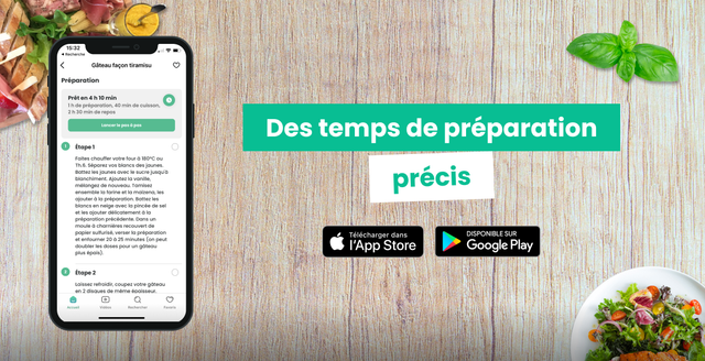 Des temps de préparation précis