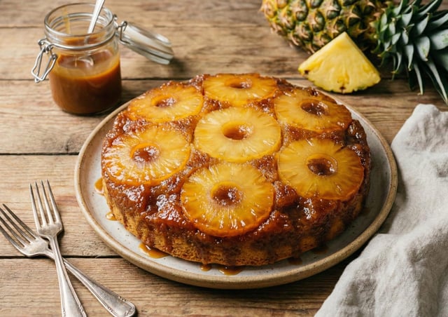 Gâteau renversé à l’ananas : la version simple et exotique de Cyril Lignac