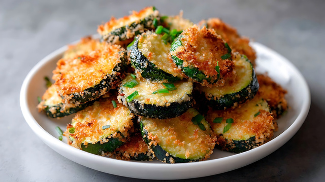 "Tu as cette merveille" : cette recette de chips de courgettes-parmesan au four fait un carton à l’apéro !