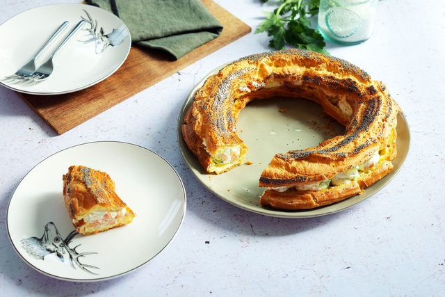 Nouvel an : notre recette de Paris-Brest salé au saumon fumé pour l'apéritif ou en entrée