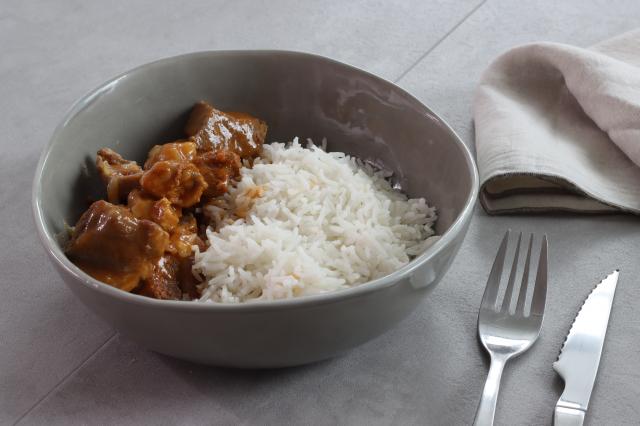 Sauté de porc au curry. 750g