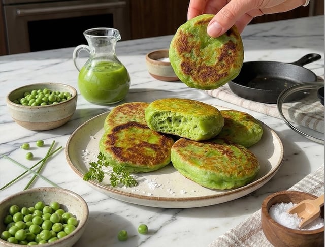 Petits pains express aux petits pois : la recette magique à faire sans four