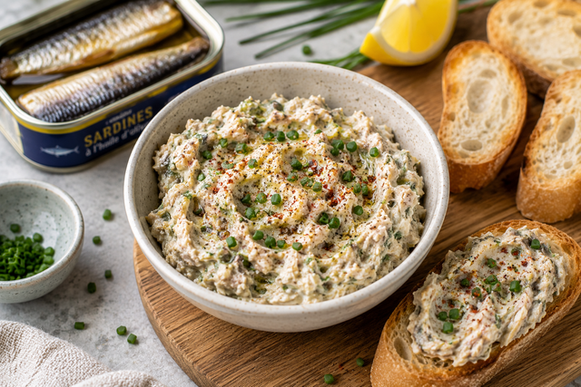 Moins de 2€ et 3 min de préparation : découvrez la recette express de la tartinade de sardines pour vos apéros d’été