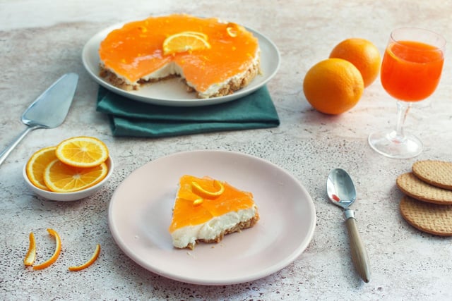 Amateur de Spritz ? Testez notre recette de cheesecake inspiré du célèbre cocktail !