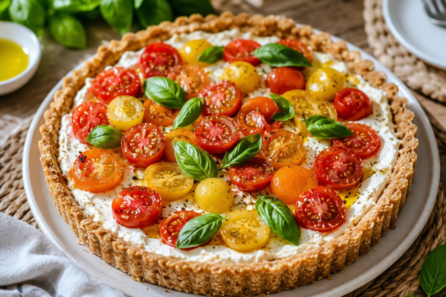 Cette tarte salée sans cuisson au four, prête en 15 minutes chrono, va devenir votre favorite de l'été