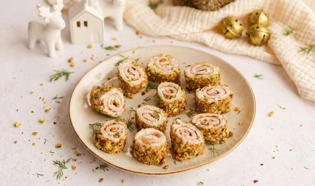 Mini bûchettes de Noël mortadelle–pistaches : l’apéro à l’italienne qui change tout
