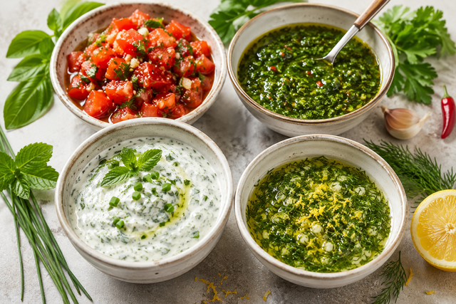Sans cuisson et prêtes en 2 min : 4 idées de sauces crues d'été aux herbes fraîches à tester d'urgence pour vos barbecues et salades