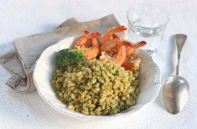 Risotto de coquillettes au brocoli et crevettes. Silvia Santucci