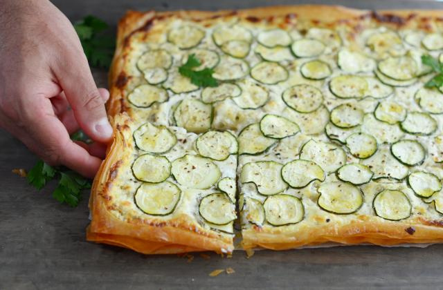 Tarte filo à la courgette. Nadia Paprikas