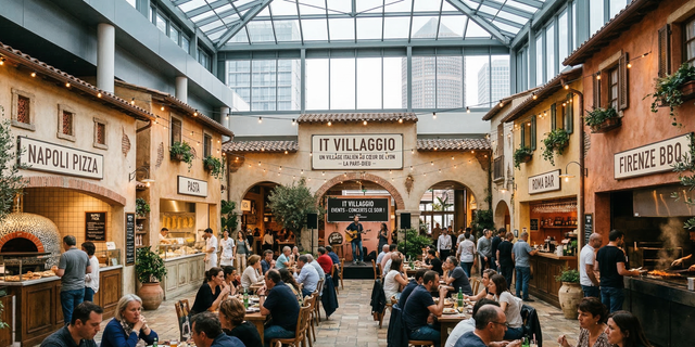 L'Italie, mais plus près : un village gourmand 100 % italien de 2 400 m² va bientôt ouvrir à Lyon