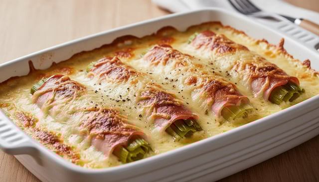 Poireaux au jambon gratinés : le grand classique qui fait toujours plaisir en hiver
