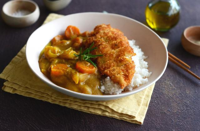 Poulet Katsu et curry japonais. Nadia Paprikas