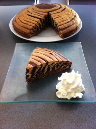 Gâteau zébré