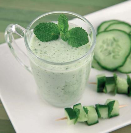 Image de Gaspacho de concombre à la fêta