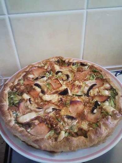 Recette Tarte A La Provencale Courgettes Champignons Poulet 750g