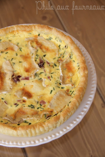 Recette Quiche Au Chaource Eminces De Bacon Et Gesiers 750g