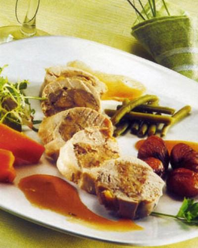 Recette - Suprême De Pintade Farci Aux Châtaignes, Braisée De Petits ...