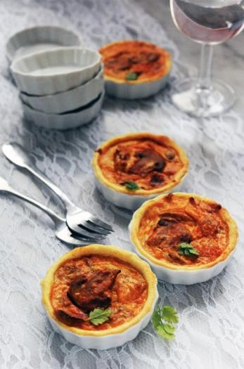 Recette Mini Quiches Aux Champignons De Paris Au Mascarpone Et