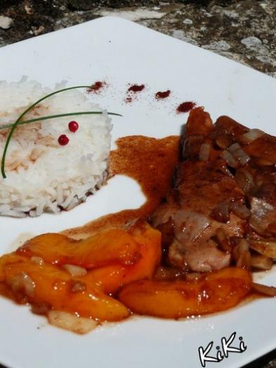 Recette Aiguillettes De Canard Aux Peches Sauce Miel Et