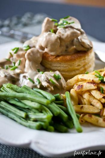 Bouchées à La Reine Au Poulet Champignons Et Bresse Bleu