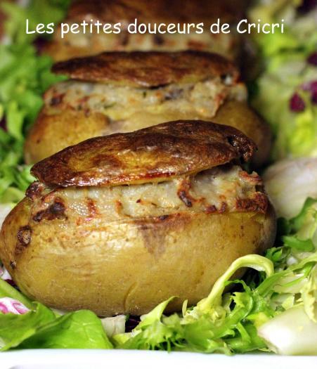 Pommes De Terre Farçies Au Roquefort Et Aux Noix