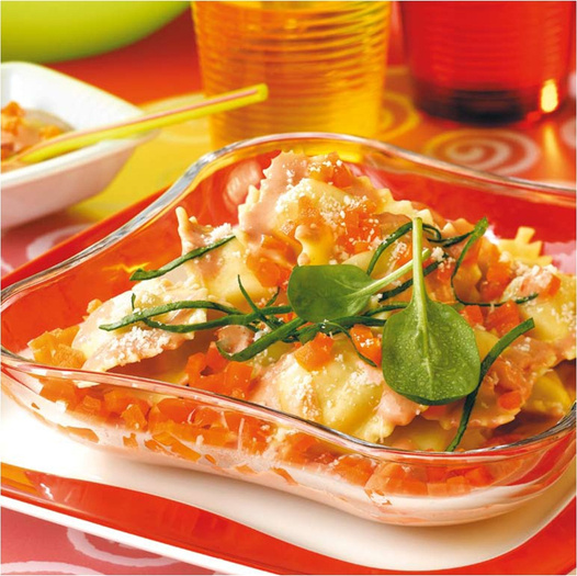 Recette Raviolis au jambon, sauce douce au ketchup 750g