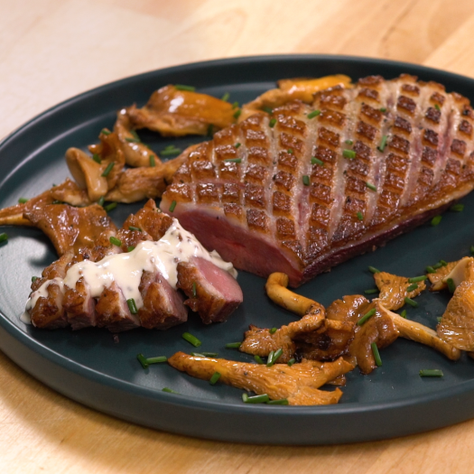 Recette Magret De Canard Et Sauce Moutarde Aux Girolles 750g